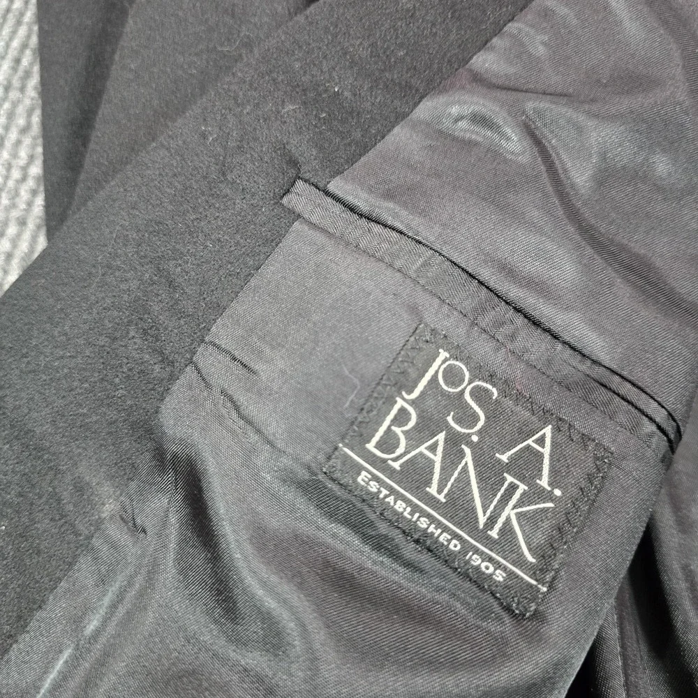 Jos. A. Bank Gordon Blazer‎ Mens 44 Black Cashmere Lined Single-Breasted Coat